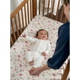 thumbnail image 5 of Modern Moments By Gerber Baby & Toddler Girl Ultra Soft Fitted Crib Sheet, Ivory, 5 of 14