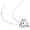 thumbnail image 3 of Everly Women's 1/5ct TW Diamond Sterling Silver Heart Pendant with Chain, 3 of 8