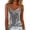 *Gray, variant on Women's Cowl Neck Velvet Cami Top, Sleeveless Spaghetti Strap Blouse Gray,Women's Plus S