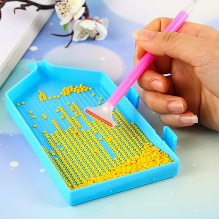 

HLONK Beads Sorting Trays 10Pcs Painting Tool Multifunctional Excellent Plastic Nail Art Painting Point Trays