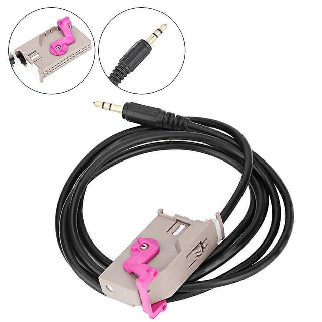 Car Aux in RNS‑E Navigation Male 3.5mm o Jack 32Pin Wire Cable for A3 A4 A6 A8 TT