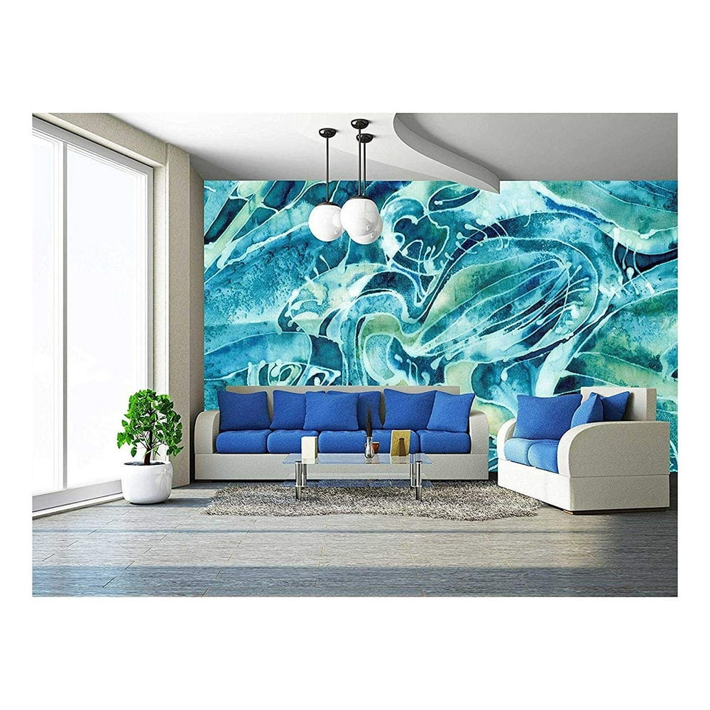 Wall26 Abstract Background on the "Sea Water" Removable Wall Mural