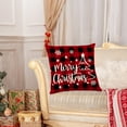 thumbnail image 4 of Isvgxsz Red Christmas Pillow Covers 18x18 Set of 2 Farmhouse Snowman Snowflake Xmas Tree Decorative Pillowcase Winter Holiday Square Linen Cushion Covers for Home Bed Couch Sofa Outdoor Decor, 4 of 6