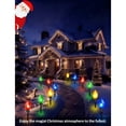 thumbnail image 5 of LENDOUR Christmas Pathway C9 String Lights Outdoor, 25 Ft 12 Clear Lights with Stakes, Waterproof for Xmas Party Holiday Commercial Outdoor Decoration, 5 of 7
