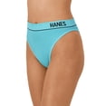 thumbnail image 3 of Hanes Originals Women’s Seamless Rib Hi-Rise Cheeky Underwear, 3-Pack, 3 of 6