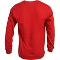 thumbnail image 4 of Gildan Men's Ultra Cotton Long Sleeve T-Shirt, Style G2400, Multipack, Red 10-Pack, 2X-Large, 4 of 7