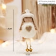 thumbnail image 4 of Christmas Hanging Plush Doll Toy Angel Girl Bell Doll Ornaments Hanging Decoration Pendant for Christmas Party, 4 of 5