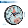 thumbnail image 3 of Voice Activated Clock with Glow Light 12 Inch Large Silent Wall Clock Battery Operated for Home Decor Sailfish and Coral Reef, 3 of 8