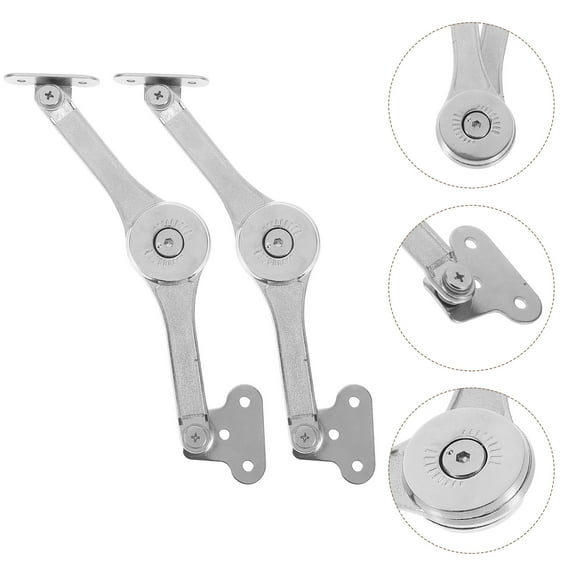 HONMEET 2pcs Zinc Alloy Hinges Soft Close Wardrobe Lift Hinge For Cabinet Closet Toy Box Heavy Duty Lid Support