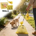 thumbnail image 1 of Rewenti 9 Rouleaux Imprimés Épaissis Sacs pour Déchets d'Animaux de Petite Taille pour Usage Extérieur, 1 of 5