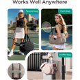 thumbnail image 3 of Tennis Bag for Women Holds 2 Rackets, Gym Duffle with Shoe Compartment & Wet Pocket, Fits 15.6" Laptop, Multi-Sport Overnight Weekender Bag, 3 of 7