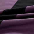 thumbnail image 6 of Chezmoi Collection Arden 4-Piece Modern Purple/Gray/Black Zigzag Stripe Embroidery Window Curtain Panel Set with Sheer Backing Valance Tassels, 120 inch x 84 inch, 6 of 9