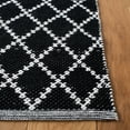 thumbnail image 3 of Safavieh Montauk Jolyon Diamond Cotton Runner Rug, Black/Ivory, 2'3" x 9', 3 of 11