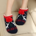 thumbnail image 2 of NMMUED Christmas Slipper Socks Christmas Stockings Thick Fuzzy Socks Christmas Fuzzy Socks Sleep Socks Christmas Gripper Socks Thick Winter Socks Navy One Size, 2 of 9