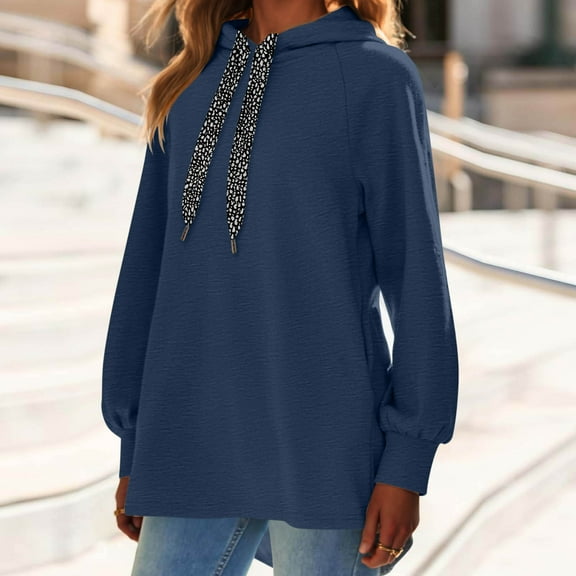 FDGIU Women's 2025 Oversized Hoodie Dress - Long Sleeve Tunic Sweatshirt with Pockets, Soft Fleece Fall Winter Clothes