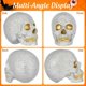 thumbnail image 3 of Skull Figurine Halloween Party Home Decor Silver Resin Material for 1Pack, 3 of 4