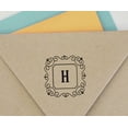 thumbnail image 4 of Printtoo Alphabet H Monogram Initial Square Swirl Border Self Inking Rubber Stamp Office Stationary, 4 of 7