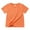 Orange, variant on Povozer Summer T-Shirts for Boys Girls Toddler Kids T Shirts Short Sleeve Plain Tops Tees(Orange,18-24M)