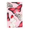 thumbnail image 7 of XMXY Japanese Doorway Curtain Noren, Red White Butterflies Pink Background Door Closet Curtain Panel, Room Dividers Privacy Tapestry, 34 x 56 Inches, 7 of 7