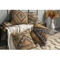 thumbnail image 4 of Hauteloom Monifieth Wool Living Room, Bedroom Area Rug - Bohemian, Transitional - High Pile - Dark Brown, Dusty Pink, Cream - 18" x 18" Sample, 4 of 10