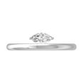 thumbnail image 2 of ARAIYA FINE JEWELRY 14K White Gold Lab-Grown Marquise-shape Diamond Solitaire Engagement Ring (1/5 Cttw, D-F Color, VS1 Clarity) Size 9.5, 2 of 7