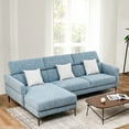 thumbnail image 2 of Costway 105" L-Shaped Sectional Sofa w/ Oversized Chaise Lounge & 3 Adjustable Headrests, 2 of 10