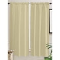 thumbnail image 5 of Yellow Solid Color Living Room Curtains 2 Panel, Aesthetics Contemporary Luxury Cafe Window Treatment, Extra Long Farmhouse Bedroom Bathroom Kitchen Curtains Drapes 104"x72", 5 of 6
