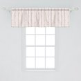 thumbnail image 2 of Ambesonne Vintage Valance Pack of 2, Pastel Flora and Stripes, 54"X18", Pale Pink White, 2 of 2