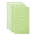 thumbnail image 1 of 2190 Piezas de pegatinas de strass de 3 mm/5 mm para manualidades, 4 hojas de pegatinas de strass redondas para álbumes de recortes, verde, 1 of 5