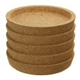 thumbnail image 4 of 6 Pcs Cup Stand Under Glass Table Protector Pad Heat Resistant Reusable Natural Round Drink Coaster For Restaurants, 4 of 11