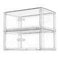 thumbnail image 6 of Sindcom 2 Pack 27QT Large Clear Stackable Storage Drawers, Easily Assemble Plastic Closet Storage Bins, Dust-Proof UnderBed Organizer for Clothing, Sweater Organization, 6 of 10