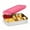 Pink, variant on LunchBots Large Trio Stainless Steel Lunch Container -Three Section Design for Sandwich and Two Sides - Metal Bento Lunch Box - Eco-Friendly - Stainless Lid - Stainless Steel