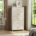thumbnail image 3 of Crestlive Products Beige 5 Drawers Vertical Dresser Storage Tower Organizer, 3 of 8