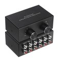 thumbnail image 3 of 4 Way Bi-Directional RCA Stereo Audio Switch 2 in 4 Out or 4 in 2 Out L/R Jack Sound Channel RCA Aud, 3 of 5