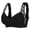 Black, variant on BraLingerie For Relaxed Everyday Wear Front Button Backless Comfort Seamless Cup Design With Adjustable Straps And Clean Finish