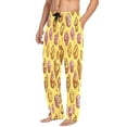 thumbnail image 5 of Candy Themed Retro Pattern Mens Cotton Pajama Pants Long Staple Lightweight Sleep Bottoms with Pockets Breathable, 5 of 7