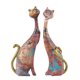 thumbnail image 1 of Juego de 2 estatuas de gatos de resina para decoración del hogar, oficina, hotel, biblioteca, 24,5 cm de alto JAMW Sencillez, 1 of 5