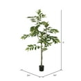thumbnail image 3 of Vickerman 5' Potted Artificial Green Nandina Tree., 3 of 9