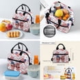 thumbnail image 5 of Yuyamidu Patriotic Bow Print 17 Inch School Kids Set 4Pcs with Lunch Box Pencil Case Water Bottle Sleeve, Adjustable Padded Straps Bookbag for Kids Teens Girls, 5 of 7