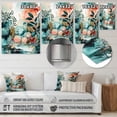 thumbnail image 4 of Designart "Reflections of a Free Mind Green And Orange II" Boho Feather Metal Wall Art Prints, 4 of 5