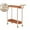 Orange, variant on VQPeo Rolling Carts with Wheels, Rolling Cart for Small Spaces, End Tables with 2-Tier Storage Cart, Side Table for Small Space Furniture, Bedroom, Living Room, Office, Kitchen