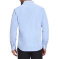 thumbnail image 3 of CAMISAS DE NEGOCIO DE MANGA LARGA PARA HOMBRES CON PATRÓN A CUADROS XL AZUL Y BLANCO, 3 of 5