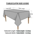 thumbnail image 6 of Rectangle Table Cloth, Waterproof Heavy Duty Vinyl Tablecloths, Wipeable Washable Table Cover for Kitchen and Dining Room (Beige, 60" X 84"), 6 of 7