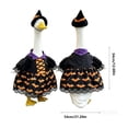 thumbnail image 3 of Hvmvliv Halloween Witch Porch Goose Outfit Set with Hat and Cloak for 23 Inch Lawn Ornament Garden Outdoor Holiday Decor, 3 of 7