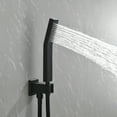 thumbnail image 6 of Matte Black Shower System Set with 10" Rainfall Shower Head & Handheld Sprayer, Solid Brass Luxury Shower Faucet Combo, cUPC Certified, Easy Install for Master Bathroom Remodel & Spa-like Experience, 6 of 19