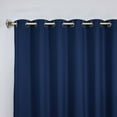 thumbnail image 2 of Superior Blackout Solid Light Filtering Grommet Curtain Panel Set, 70" x 84", Navy Blue, 2 of 8