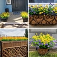 thumbnail image 2 of ZOELNIC 8 Bundles Artificial Flowers Outdoor, Plastic Faux Flowers Plants UV Resistant Greenery Plants Artificial Fake Plants Indoor Outside Home Garden Spring Summer Decor(Yellow), 2 of 6