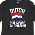 thumbnail image 4 of Inktastic Dutch Gift Pride Netherlands Flag Boys or Girls Long Sleeve Toddler T-Shirt, 4 of 5