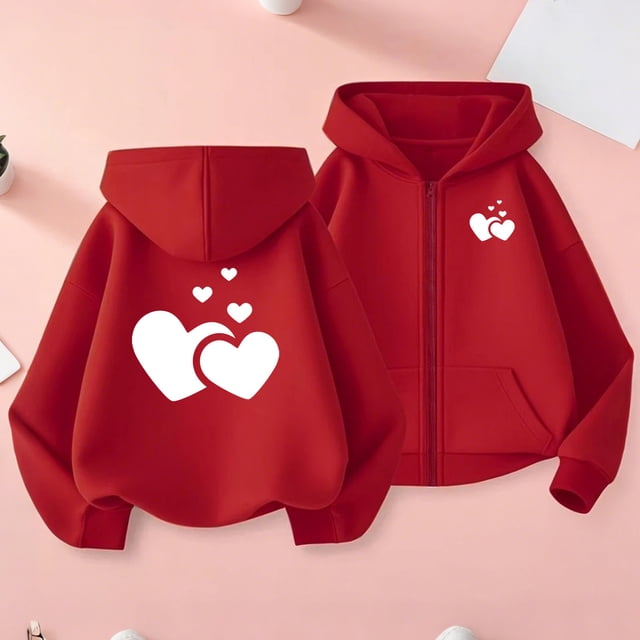 EGNMCR Chandail à Capuche Décontracté pour Enfants avec Imprimé Dégradé, Col à Manches Longues, polyester