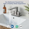 thumbnail image 3 of TVOFEK 4 inch Centerset Bathroom Faucet 2 or 3 Holes, Brushed Nickel Bathroom Sink Faucet Two Handles with Metal Pop up Drain and cUPC Hoses for Vanity RV Restroom, 3 of 13